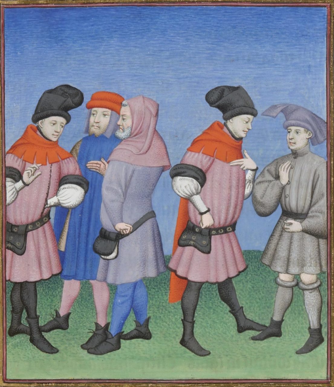 Clitipho Complains of Chremes to Menedemus; Syrus Suggests to Clitipho that he is not Chremes's Son (detail)