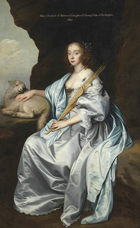 Portrait of Lady Mary Villiers (1622-1685) as Saint Agnes