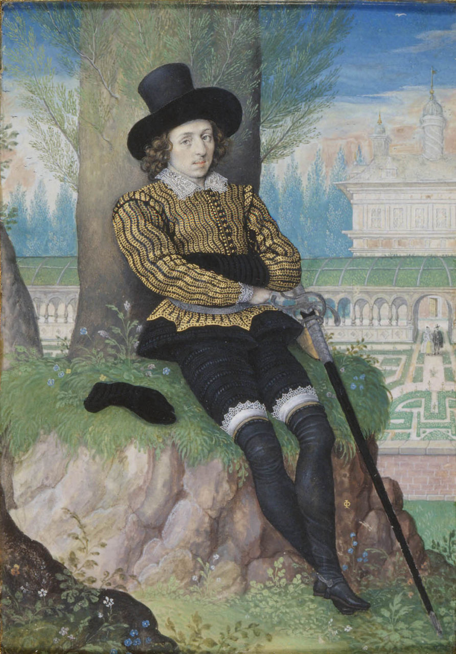 A Young Man Seated Under a Tree
