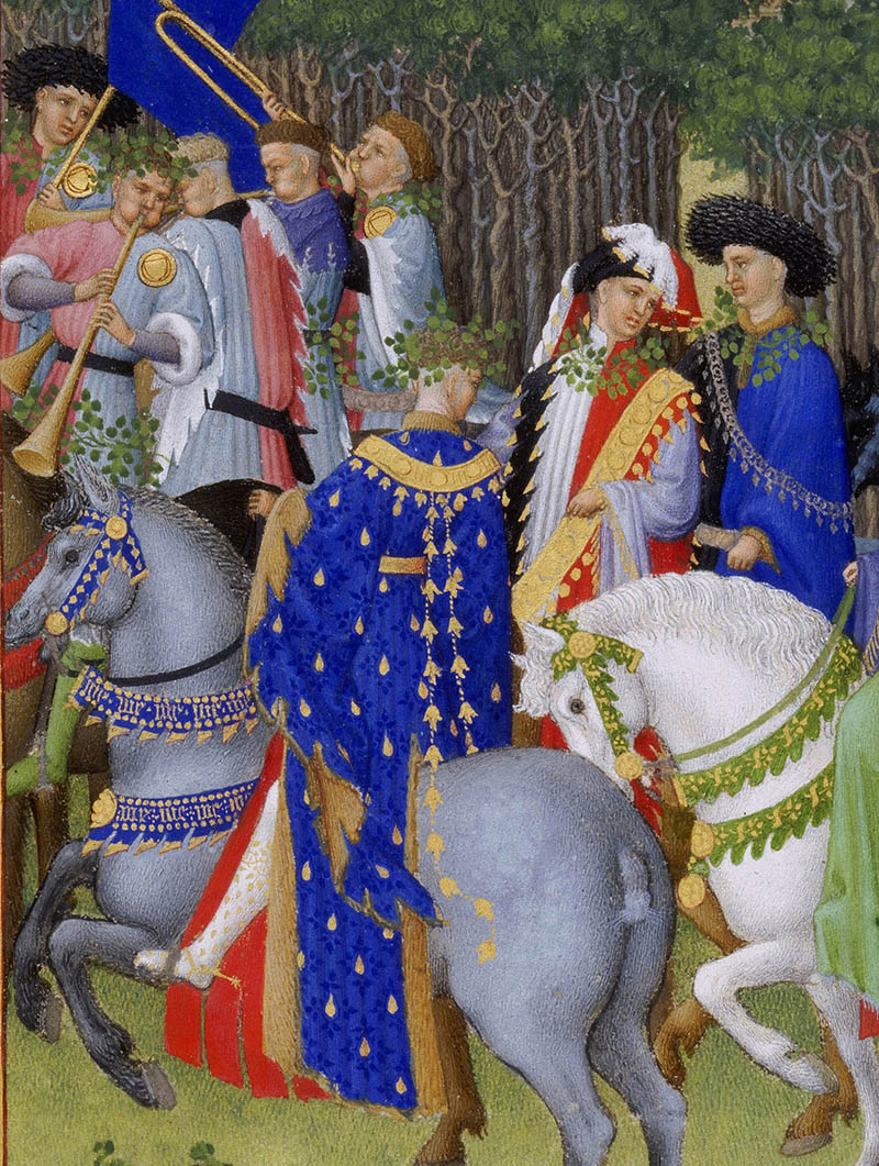 May (detail), Très Riches Heures du Duc de Berry