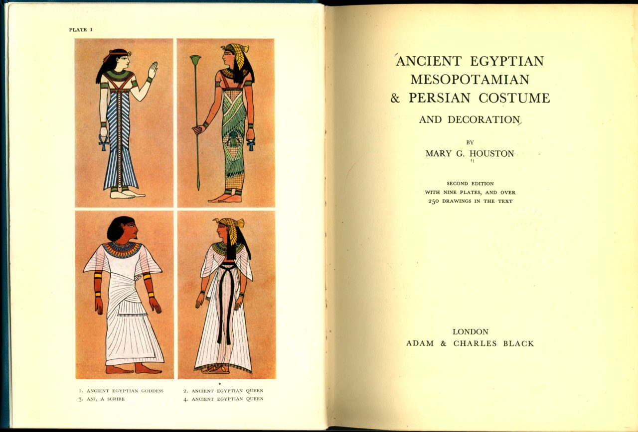Ancient Egyptian, Mesopotamian and Persian Costume and Decoration (1954) |  Fashion History Timeline