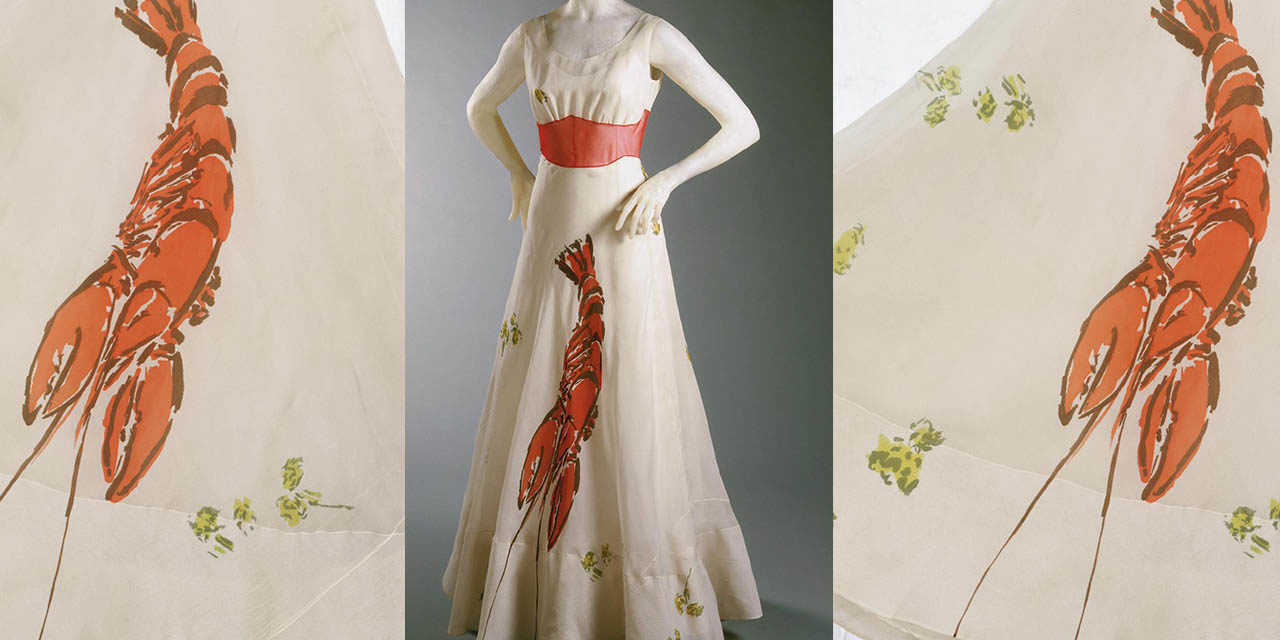 1937 – Elsa Schiaparelli, Lobster Dinner Dress