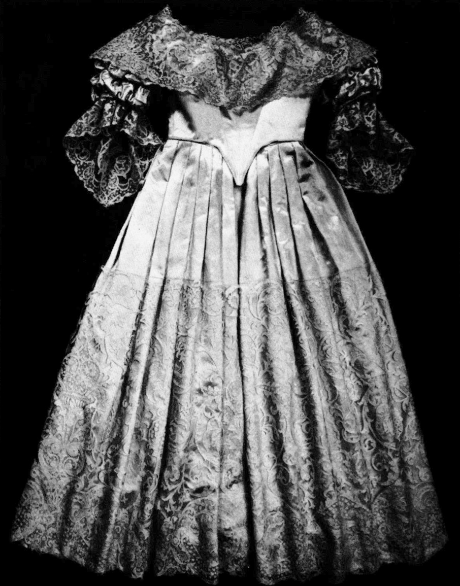 Queen Victoria's wedding dress with flounce