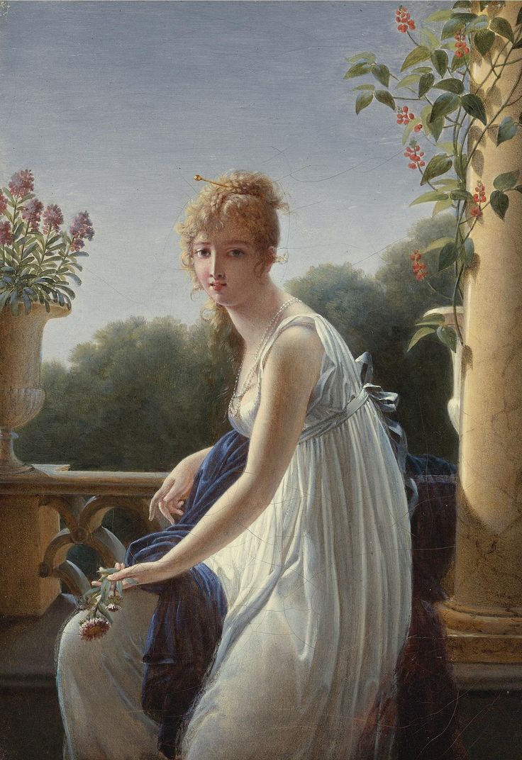 A Young Woman Seated by a Window