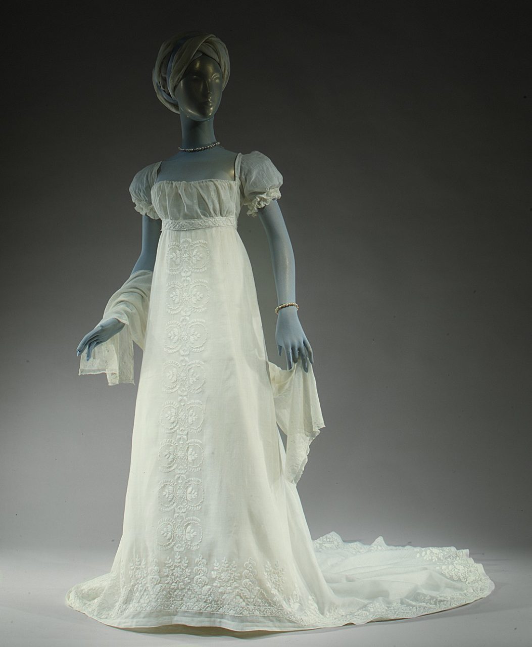 18th century muslin gown