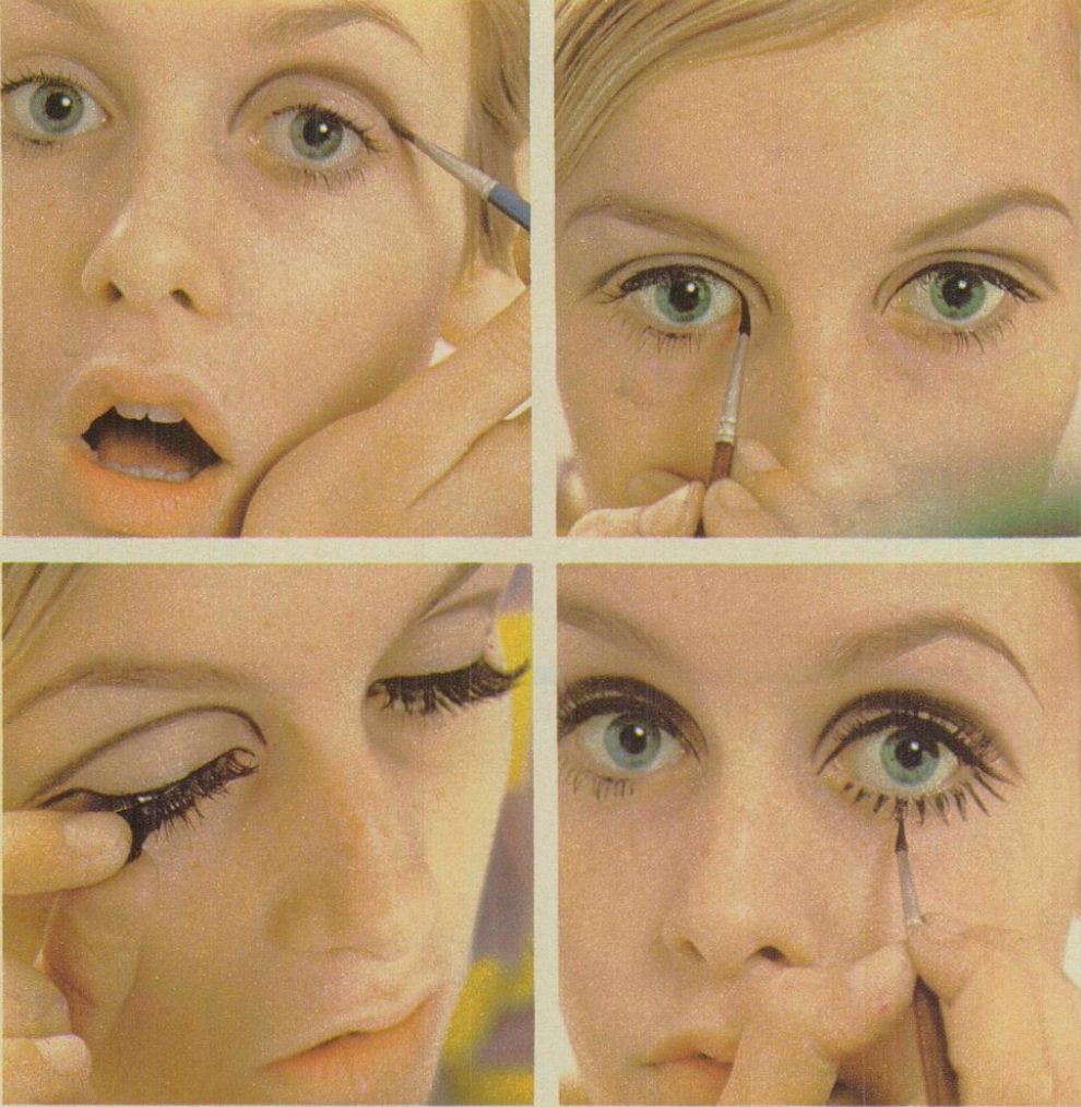 Twiggy's makeup tutorial