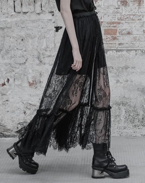 Night forest lace skirt