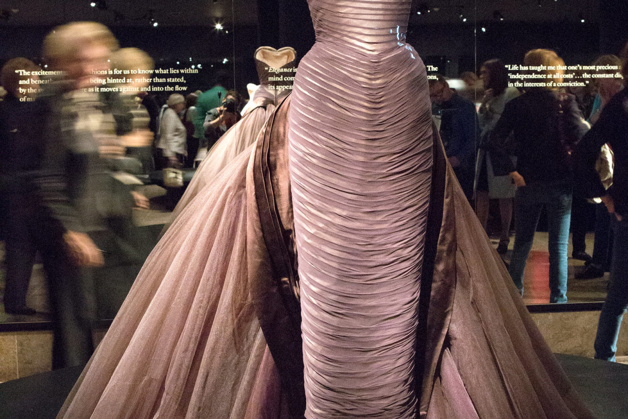 The Butterfly gown on view in the "Charles James: Beyond Fashion" Exhibition at the Metropolitan Museum of Art