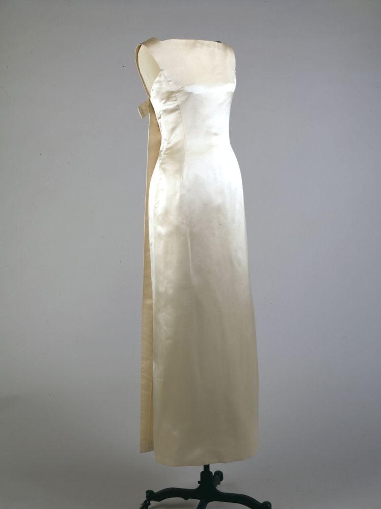 Ivory evening gown