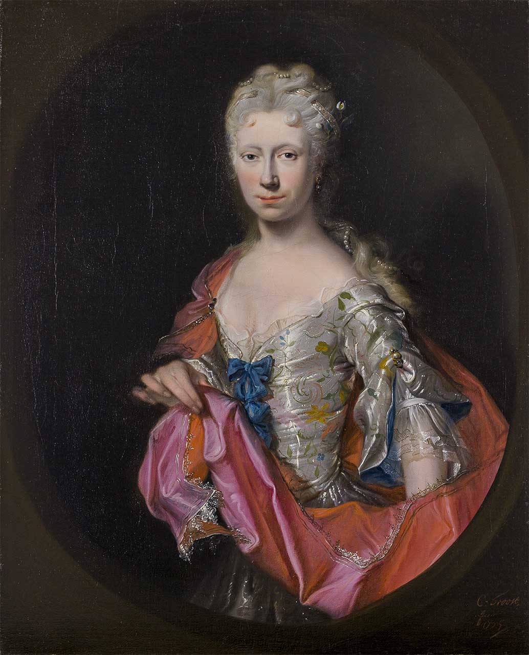 Portrait of a Lady in a Painted Oval