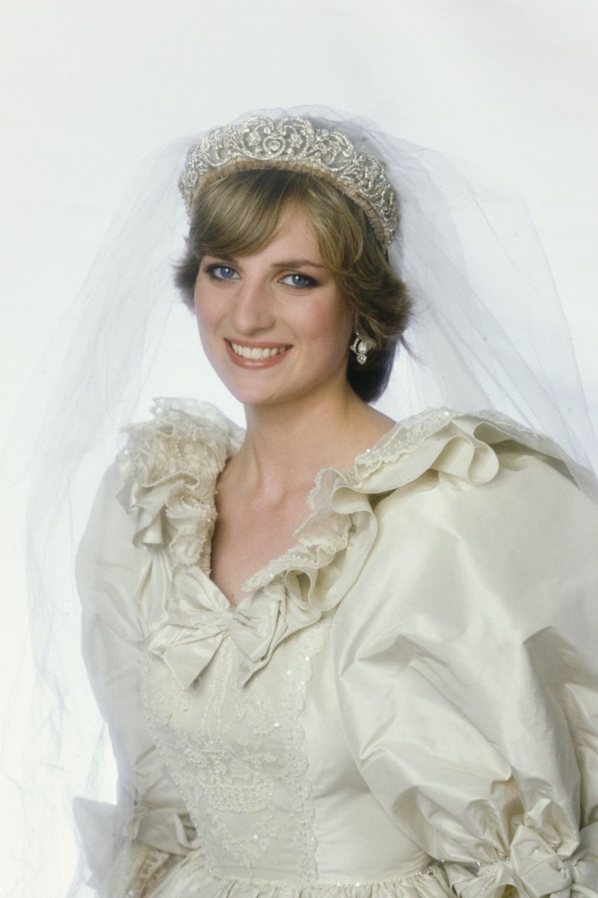Diana, Princess of Wales, on her wedding day