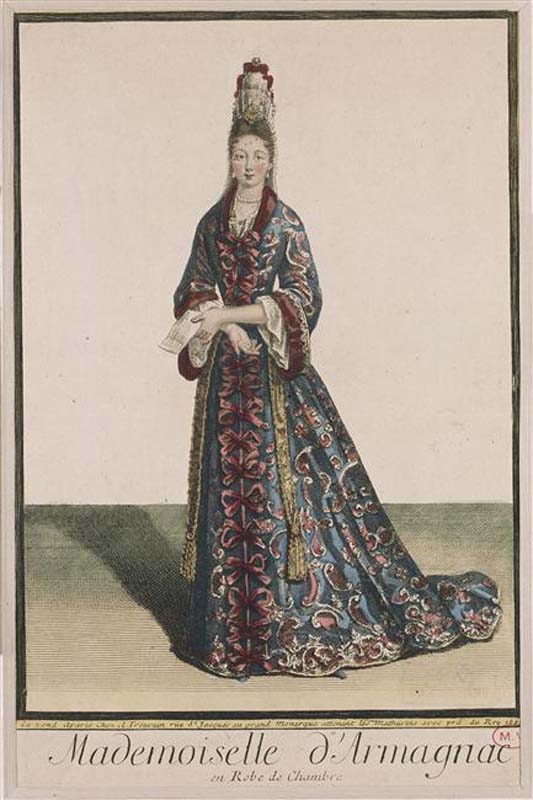Mademoiselle d'Armagnac (Charlotte de Lorraine) en robe de chambre