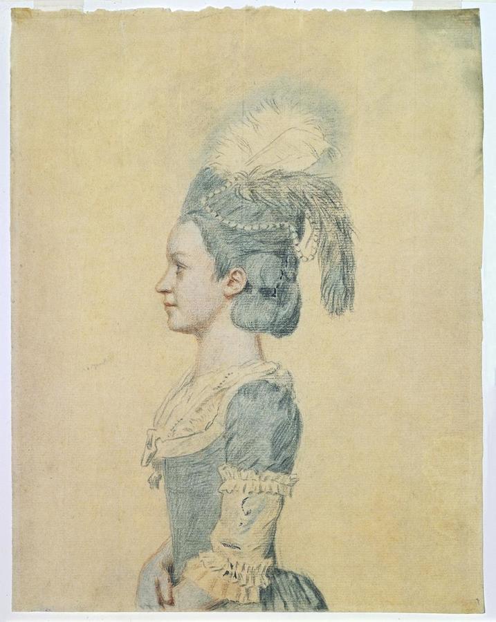 Portrait de Marie-Thérèse Liotard (1763-1793), fille de l'artiste, vue de profil à gauche