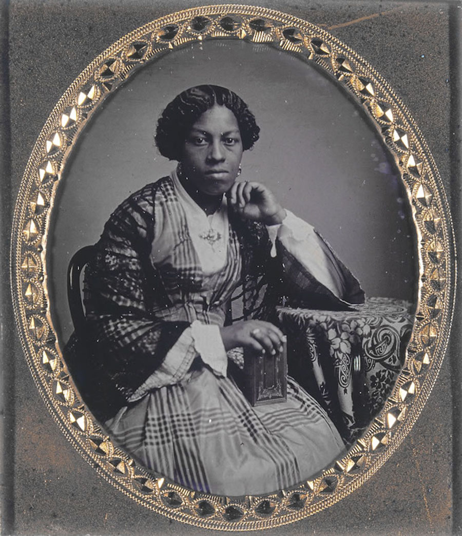 Unidentified African American woman with book