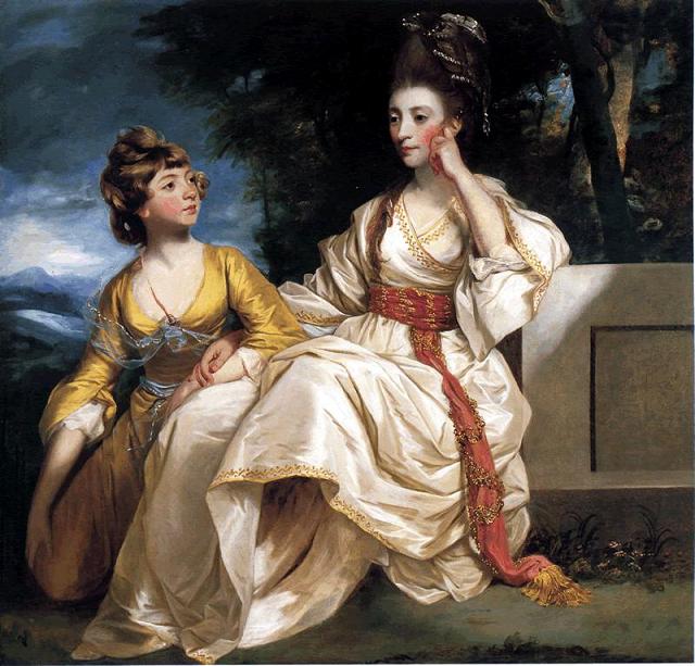 Portrait of Hester Thrale and her daughter Hester