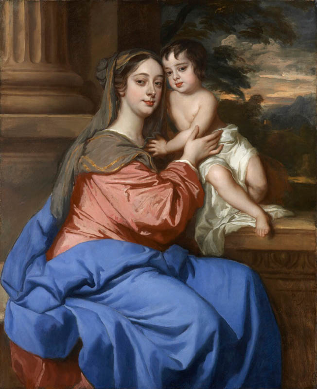 Barbara Palmer (née Villiers), Duchess of Cleveland with her son, probably Charles FitzRoy, as the Virgin and Child