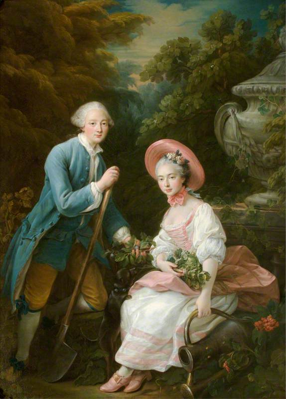 The Prince (1736–1818), and Princess (1737–1760), Condé, Dressed as Gardeners