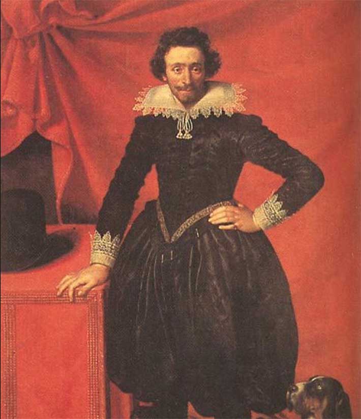 Detail of Portrait of Claude de Lorrain, Prince of Chevreuse