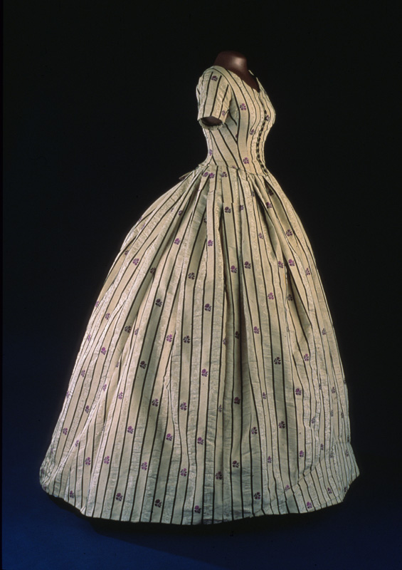 Striped Evening dress for Mary Todd Lincoln
