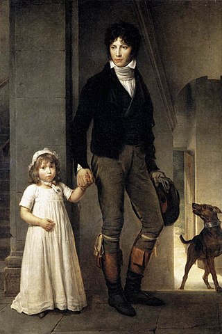Jean-Baptiste Isabey, Miniaturist, with his Daughter