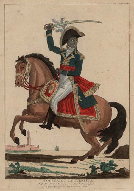 Toussaint Louverture Chef des Noirs Insurgés de Saint Domingue