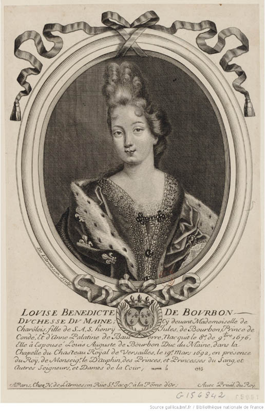 Portrait of Louise-Benedicte de Bourbon, Duchess of Maine