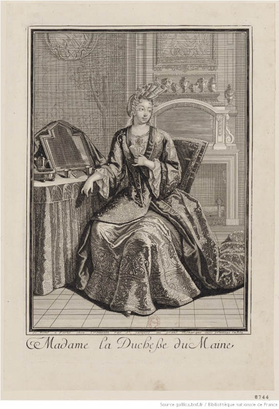 Portrait of A. L. B. de Bourbon, Duchesse du Maine, on foot