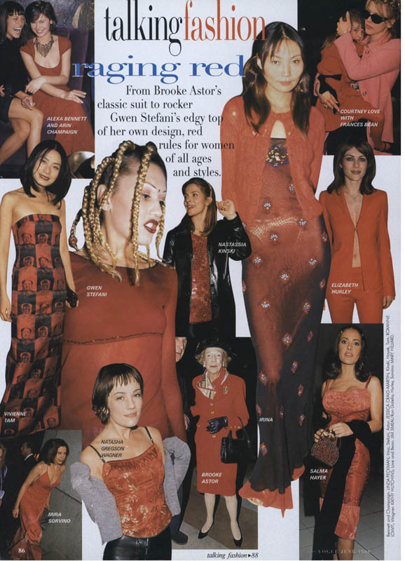 "Talking Fashion: Raging Red" In Vogue