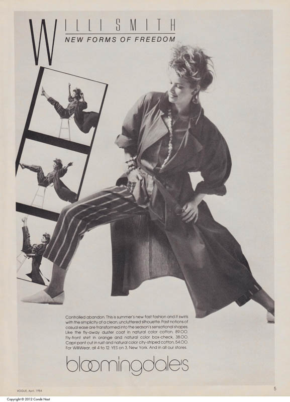 Willi Smith Advertisement in Vogue