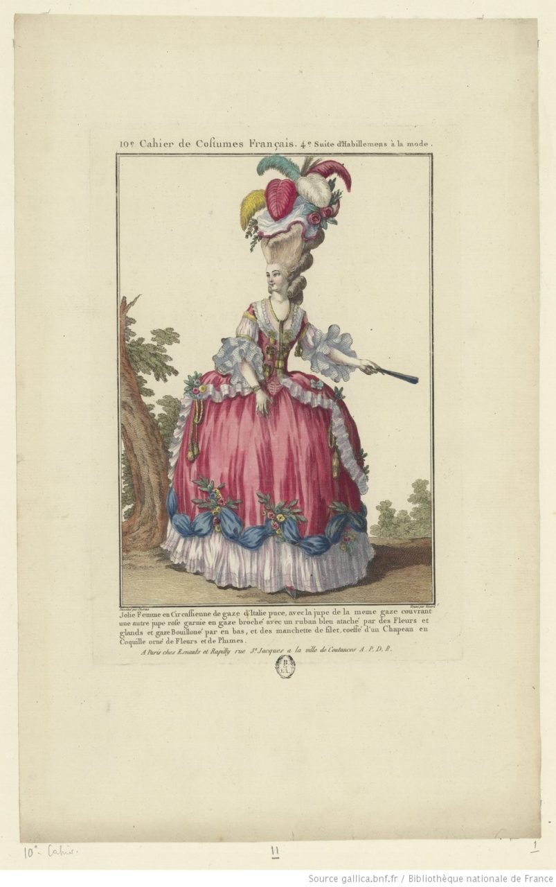 Page from Gallerie des modes et costumes français