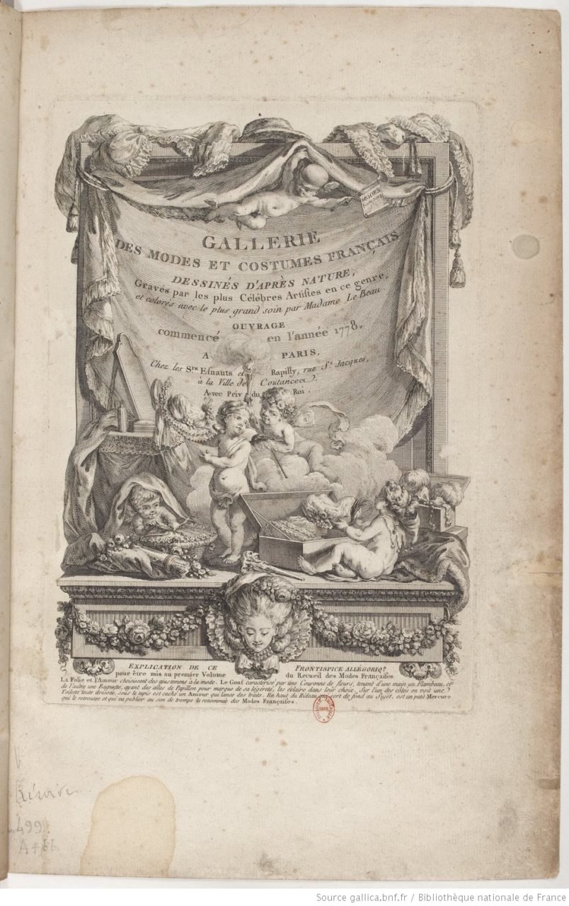 Title Page of Galerie des Modes