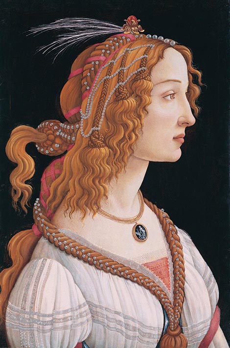 Idealised Portrait of a Lady (Portrait of Simonetta Vespucci as Nymph)