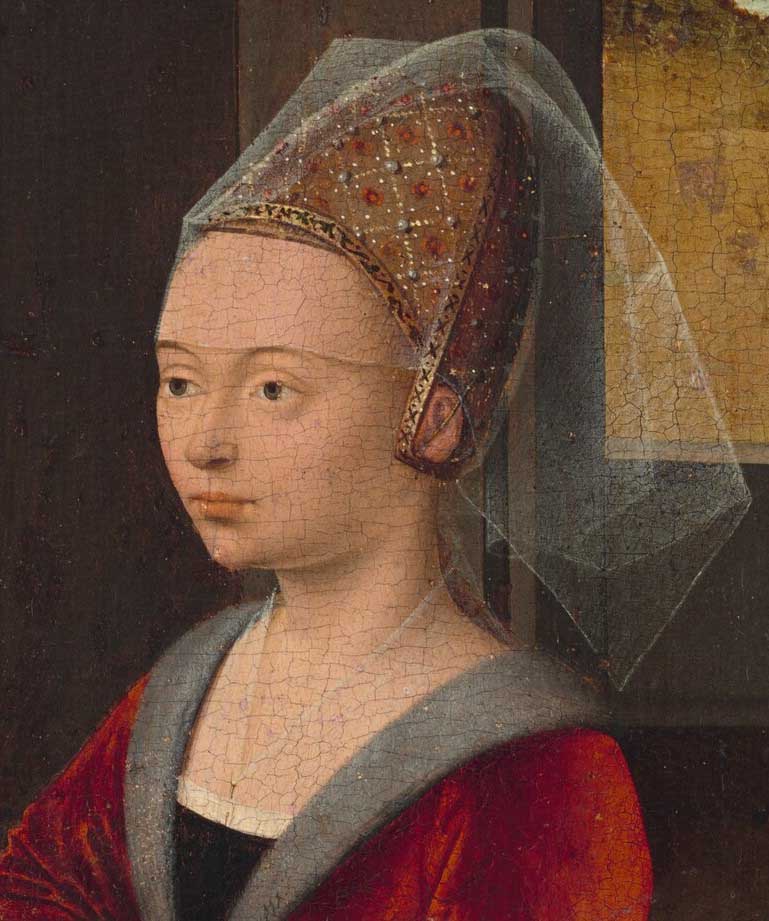 Detail of Portrait of a Female Donor
