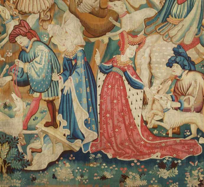 Detail from the Boar and Bear Hunt Tapestry