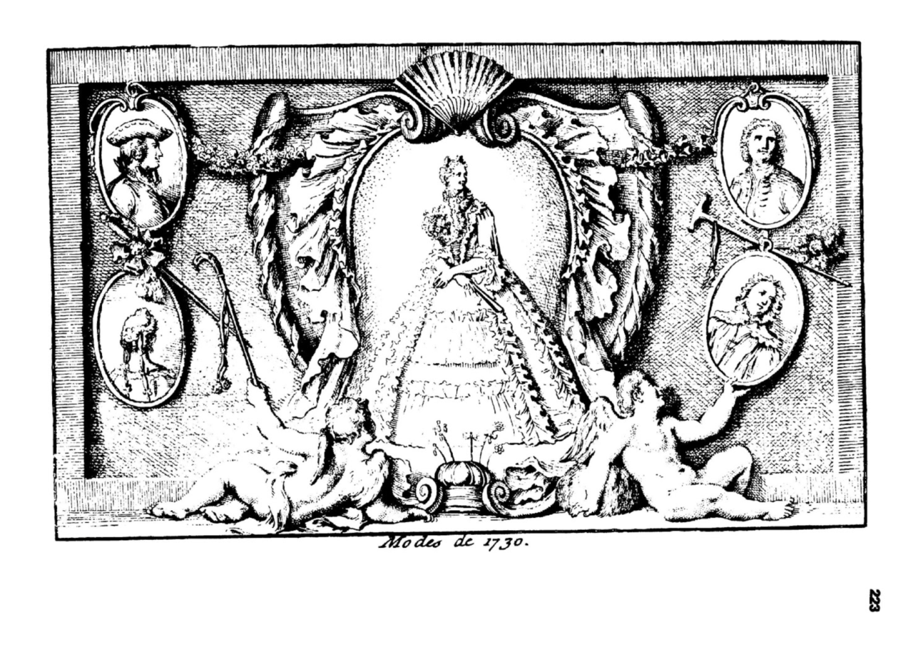 Mercure de France. Modes de 1730
