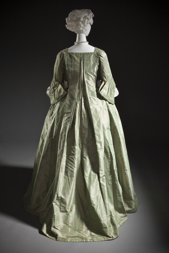Back View of Woman's dress and Petticoat (Robe à la française)