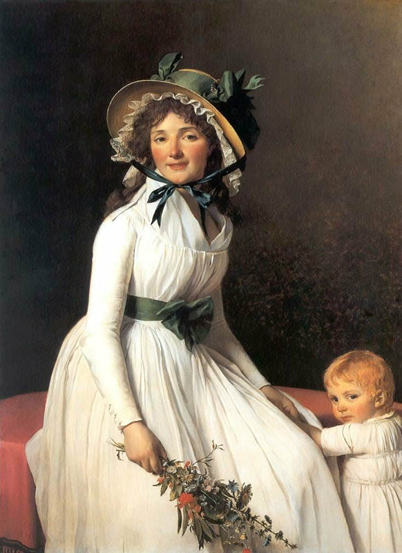 Madame Pierre Sériziat, née Émilie Pecoul, sister of Mme David, née Marguerite-Charlotte Pécoul, and one of her sons, Émile, born in 1793.