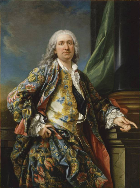 Portrait of an unknown in the reign of Louis XV