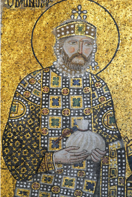 Mosaic of Emperor Constantine IX in the Hagia Sophia