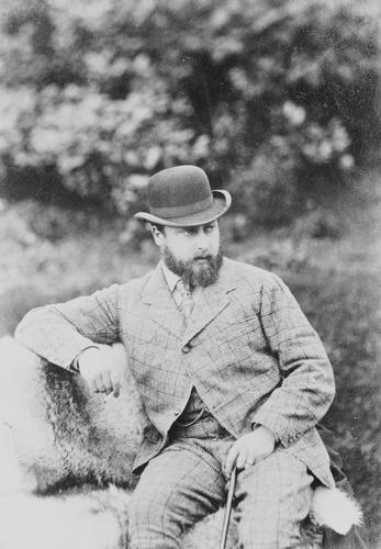 Portrait photograph of King Edward VII (1841-1910), when Albert Edward, Prince of Wales